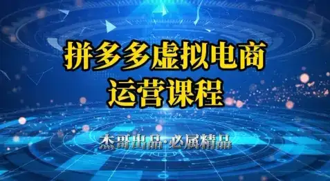 拼多多虚拟资料项目,从起店到出单全套系列教程,从0到1小白也可以轻松上手