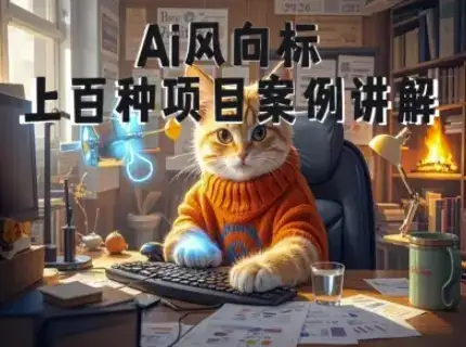 Ai风向标-附100种项目案例玩法-0基础小白到大神ai视频商业应用教学-创业猫 Ai风向标-附100种项目案例玩法-0基础小白到大神ai视频商业应用教学-创业猫