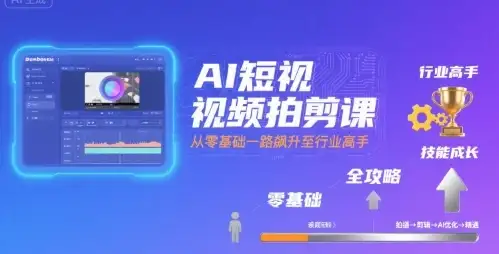 【精】AI短视频拍剪课,全攻略到精通,带你从零基础一路飙升至行业高手-云创网 【精】AI短视频拍剪课,全攻略到精通,带你从零基础一路飙升至行业高手-云创网