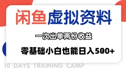 闲鱼虚拟资料新变现玩法,信息差项目,一次出单两份收益,无需囤货,可批量矩阵,零基础小白也能日入多张-创业猫 闲鱼虚拟资料新变现玩法,信息差项目,一次出单两份收益,无需囤货,可批量矩阵,零基础小白也能日入多张-创业猫