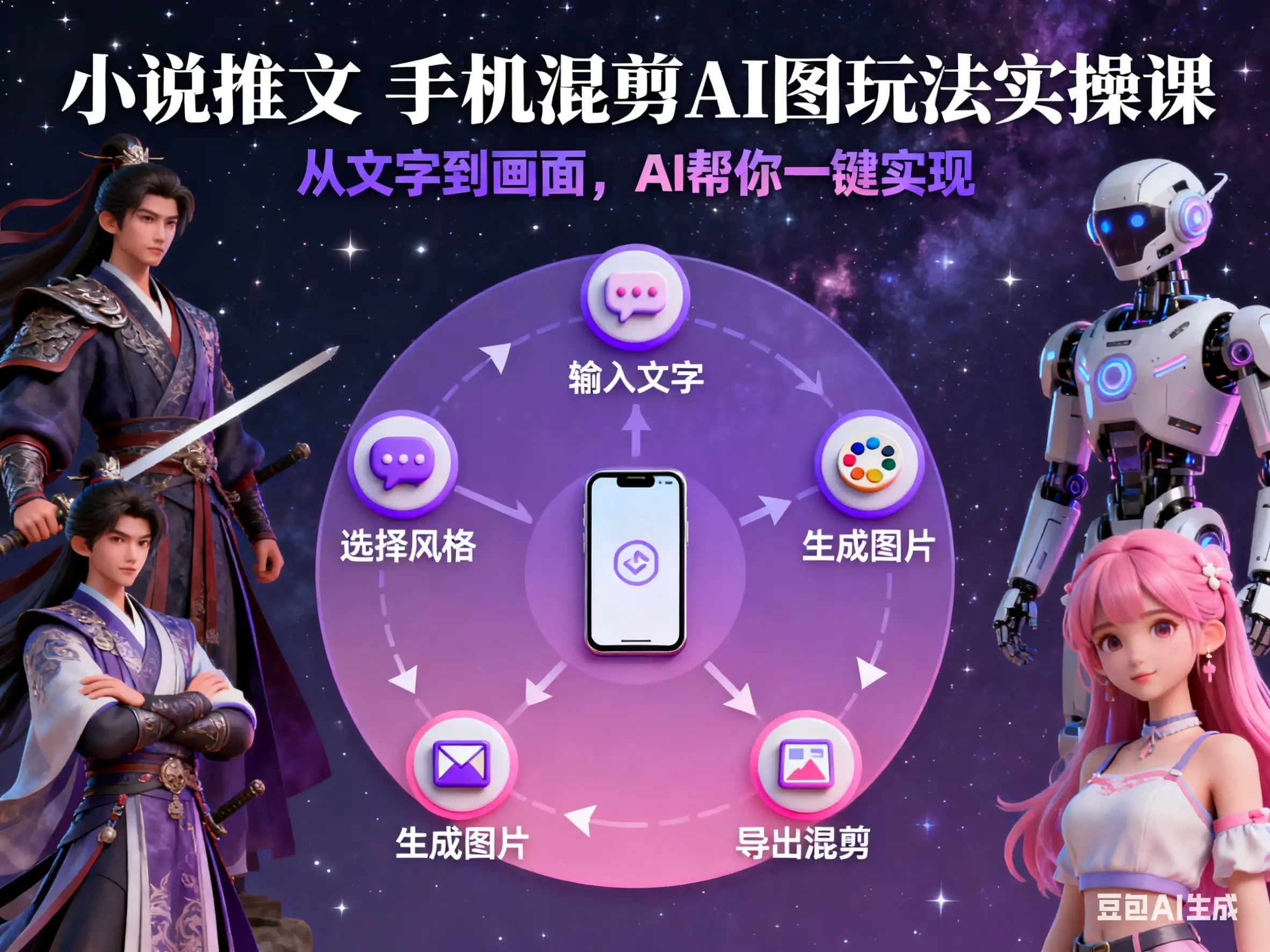 【精】小说推文 手机混剪AI图玩法实操课-创业猫 【精】小说推文 手机混剪AI图玩法实操课-创业猫