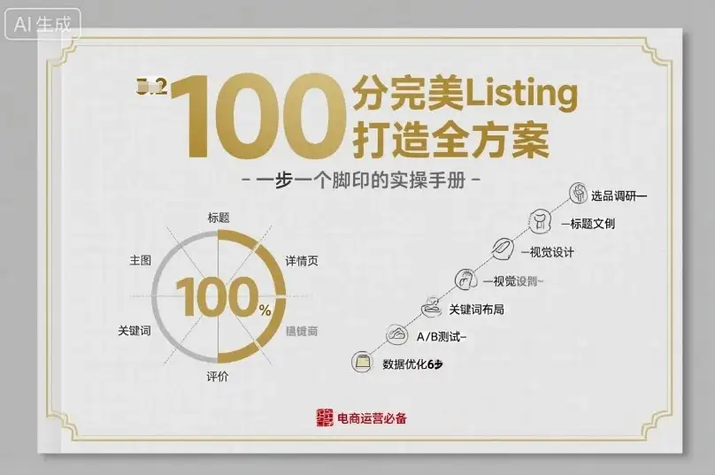 【精】100分完美Listing打造全方案,想要完美listing必须是需要一步一个脚印的-副业吧