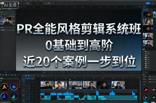 【精】PR全能风格剪辑系统班,0基础到高阶,近20个案例一步到位-创业猫 【精】PR全能风格剪辑系统班,0基础到高阶,近20个案例一步到位-创业猫
