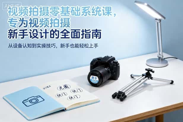 视频拍摄零基础系统课,专为视频拍摄新手设计的全面指南