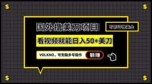 国外撸美刀项目，VOLKNO看视频就能日入50+美刀，可无脑多号操作-优优云创