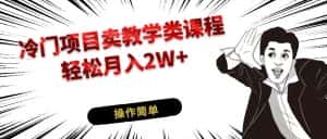 冷门项目卖钢琴乐器相关教学类课程，引流到私域变现轻松月入2W+-副业吧