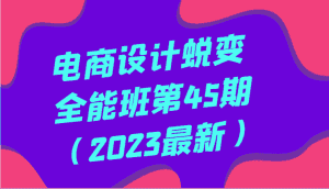 电商设计蜕变全能班第45期（2023最新）全方面提升，系统性学习电商设计-副业吧