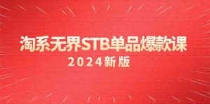 淘系无界STB单品爆款课（2024）付费带动免费的核心逻辑，关键词推广/精准人群的核心-副业吧