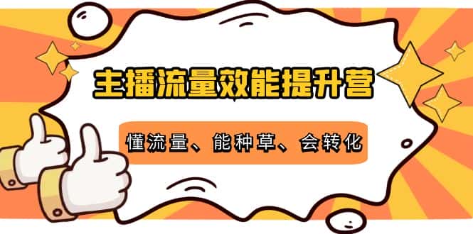 (4063期)主播流量效能提升营:懂流量、能种草、会转化,清晰明确方法规则-副业吧