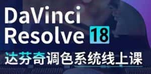 （4175期）DaVinci Resolve 18达芬奇调色系统课：从软件操作 一直讲到完整案例实操-副业吧