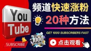 （4245期）YouTube快速涨粉的20种技巧 油管新频道如何优化 快速把订阅量提升至1000人-优优云创