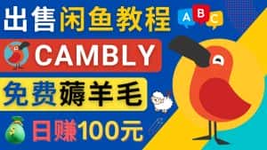 （4481期）闲鱼赚钱小技巧，每单净赚10元，日赚100元 – 出售Cambly注册教程-优优云创