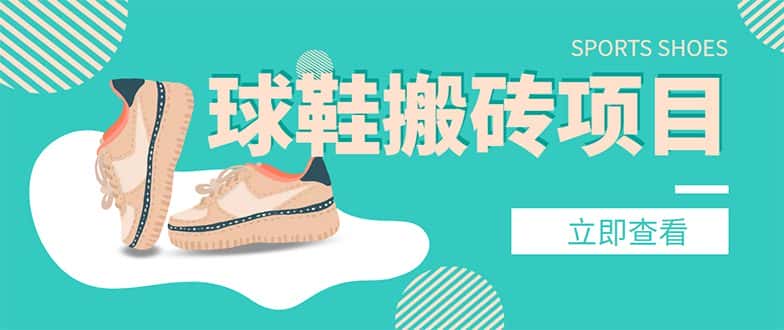 （4486期）外面收费998的球鞋搬砖项目，月入5000+【详细教程+资源渠道】-优优云创