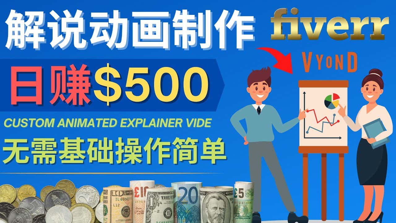 （4286期）制作解说类动画视频（Animated Explainer）日赚500美元以上 – 0基础可操作-优优云创