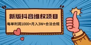 （4566期）新版抖音维全项目：每单利润1000+月入3W+合法合规！-优优云创