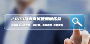 （4850期）2023抖音商城流量班：利润商品卡流实操，不开播-不发视频-也能卖货(无水印)-优优云创