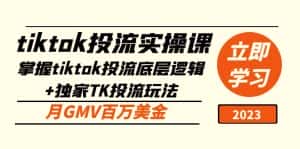 （5077期）tiktok投流实操课：掌握tiktok投流底层逻辑+独家TK投流玩法 月GMV百万美金-优优云创