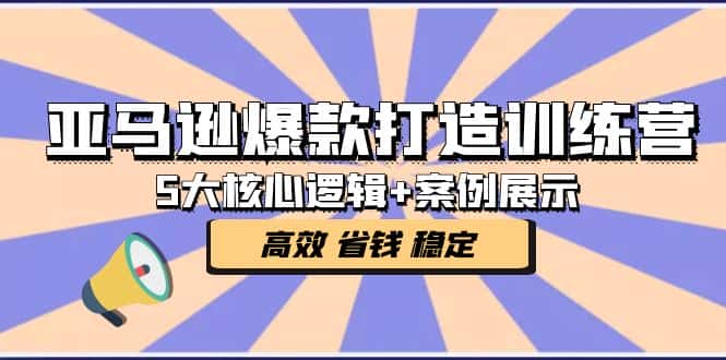 （5107期）亚马逊爆款打造训练营：5大核心逻辑+案例展示 打造爆款链接 高效 省钱 稳定-优优云创