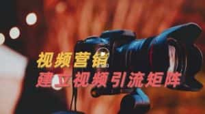 视频精准引流矩阵打造，帮助新手建立涨粉系统！【视频课程】-副业吧