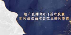 （5540期）地产-直播间0-1话术胶囊，知道怎么通过话术去拉直播间数据-优优云创