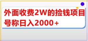 （5605期）外面收费2w的直播买货捡钱项目，号称单场直播撸2000+【详细玩法教程】-副业吧
