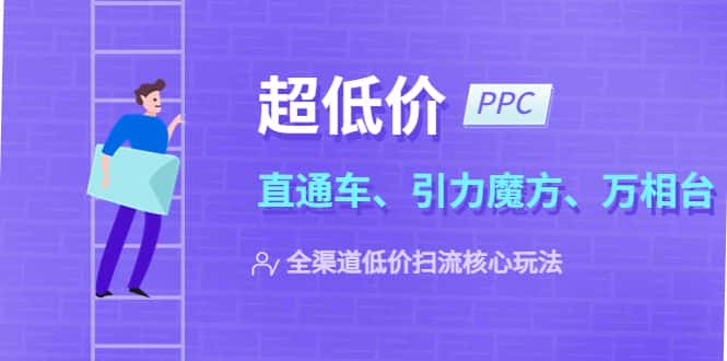 （5659期）2023超低价·ppc—“直通车、引力魔方、万相台”全渠道·低价扫流核心玩法-优优云创