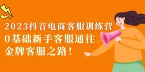 （5688期）2023抖音·电商客服训练营：0基础新手客服通往金牌客服之路！-优优云创