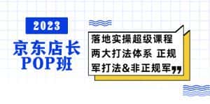 （5699期）2023京东店长·POP班 落地实操超级课程 两大打法体系 正规军&非正规军-优优云创