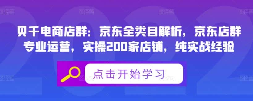 贝千电商店群：京东全类目解析，京东店群专业运营，实操200家店铺，纯实战经验-优优云创