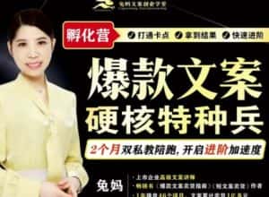 兔妈·爆款文案硬核特种兵孵化营，实现了每个月2000-30000+的副业增收-优优云创