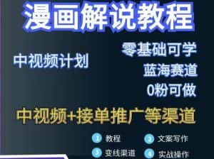 漫画解说保姆级教程，彻底解决版权问题，轻松月入上万-优优云创