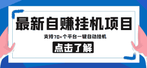 【低保项目】最新自赚安卓手机阅读挂机项目，支持70+个平台 一键自动挂机-优优云创