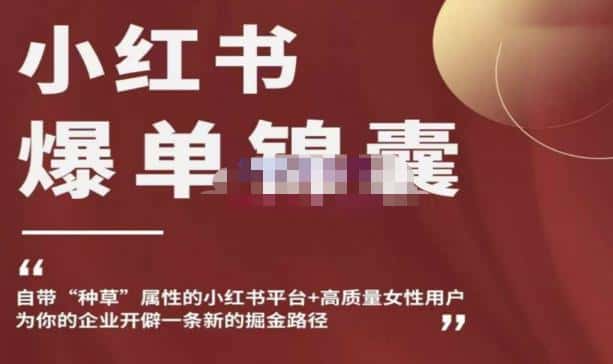 小红书爆单锦囊，自带种草属性+高质量女性用户，为你的企业开辟一条新的掘金路径-优优云创