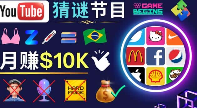 适合新手的视频剪辑方法，搜集图片制作猜谜游戏Youtube视频月入过万美元-副业吧