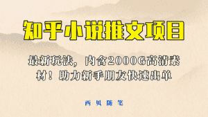 （6148期）最近外面卖980的小说推文变现项目：新玩法更新，更加完善，内含2500G素材-优优云创