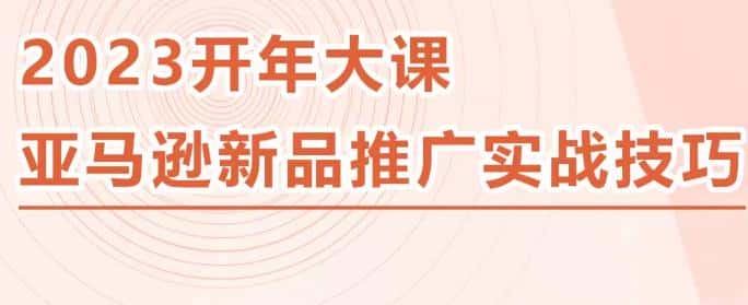 2023亚马逊新品推广实战技巧，线下百万美金课程的精简版，简单粗暴可复制，实操性强的推广手段-优优云创