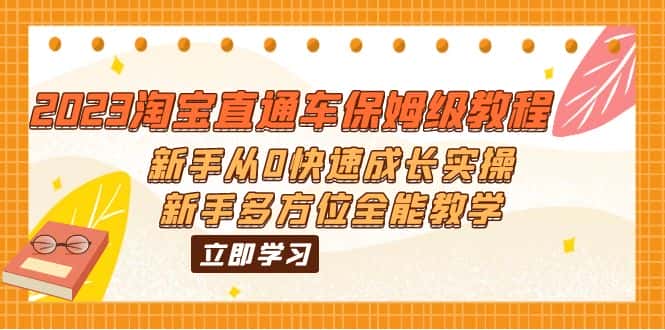 （6286期）2023淘宝直通车保姆级教程：新手从0快速成长实操，新手多方位全能教学-副业吧