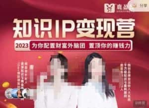 鹿盈盈-知识IP变现实操营，​普通人可复制的知识产品落地实操课，​带你打通知识IP变现底层逻辑-优优云创