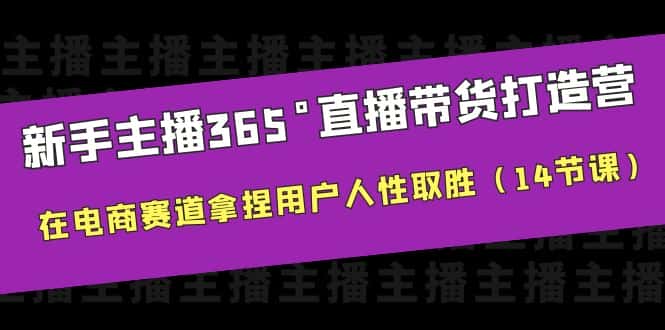（6389期）新手主播365°直播带货·打造营，在电商赛道拿捏用户人性取胜（14节课）-优优云创