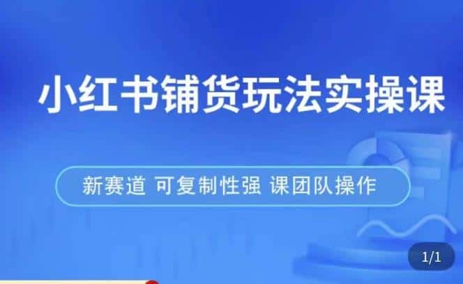 小红书铺货玩法实操课，流量大，竞争小，非常好做，新赛道，可复制性强，可团队操作-副业吧