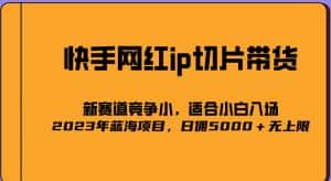 2023爆火的快手网红IP切片，号称日佣5000＋的蓝海项目，二驴的独家授权-优优云创