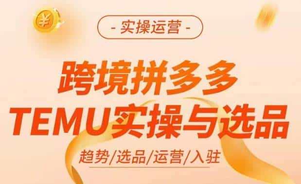 跨境拼多多TEMU实操与选品，​掌握平台运营方法技巧，选品避坑12条标准，爆款的底层思路等-优优云创