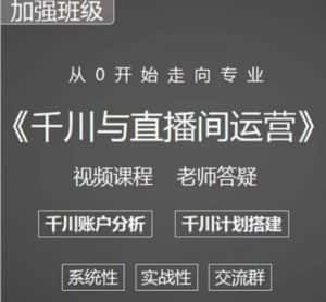 阳光哥·千川图文与直播间运营,从0开始走向专业,包含千川短视频图文、千川直播间、小店随心推-副业吧