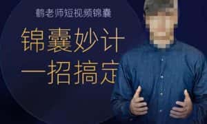 鹤老师短视频锦囊，短视频锦囊妙计一招搞定-副业吧