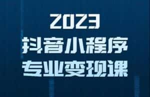 2023年抖音小程序变现保姆级教程，0粉丝新号，无需实名，3天起号，第1条视频就有收入-优优云创