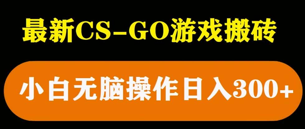 最新csgo游戏搬砖游戏，无需挂机小白无脑也能日入300+-优优云创