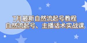 （6748期）7月最新自然流起号教程，自然流起号、主播话术实战课-优优云创网