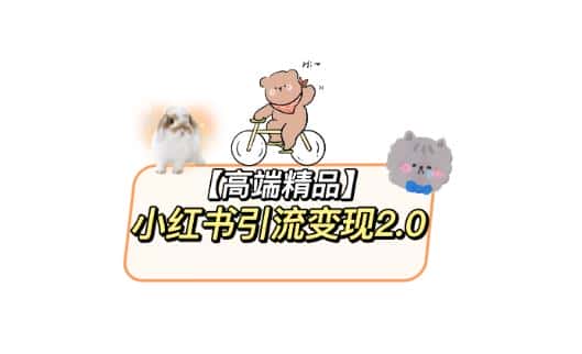 小红书最新引流变现教程，全网最新最详细的视频教程以及素材-优优云创