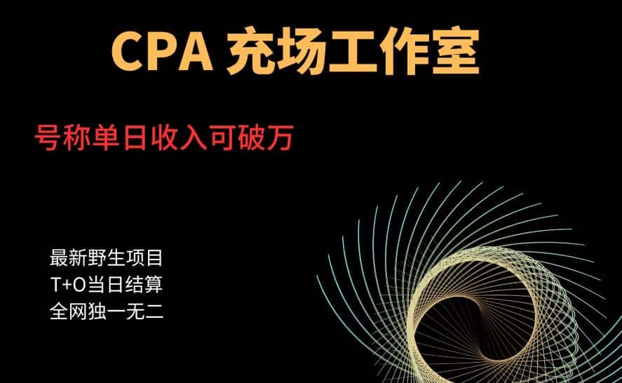 cpa充场工作室，号称单日收入10000+（揭秘）-优优云创