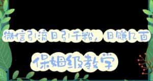 微信互推圈半自动引流方案，矩阵操作日引千人思路【详细视频教程】-优优云创